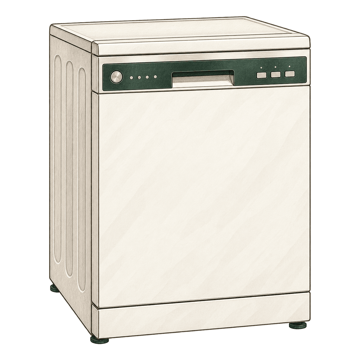 Generic dishwasher illustration — product photo not yet available